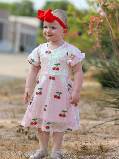 sweet-cherry-sequins-cute-dress Rylee Faith Designs - Sophia's StyleDress-1